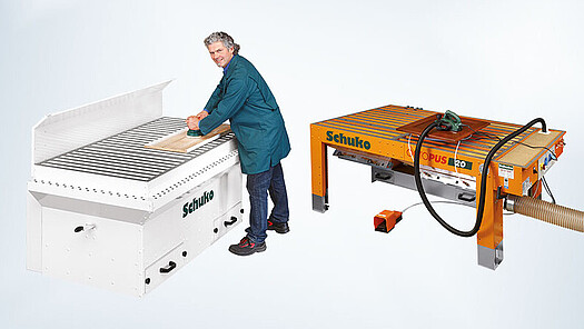 Sanding tables for a low-dust sanding workplace Extraction systems & filter  technology for over 50 years 